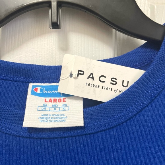 Pacsun Champion Dark Blue Long Sleeve Heritage Tee. Sz Large. NWT - Picture 4 of 4